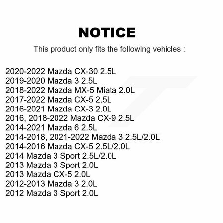 Mpulse Engine Camshaft Position Sensor For Mazda CX-5 3 6 CX-9 CX-3 MX-5 Miata CX-30 Sport SEN-2CAM0399